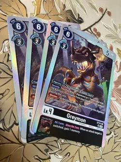 Digimon Card Game Playset - ST15-08 Greymon Dragon of Courage Starter Deck - Image 1
