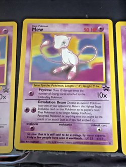 Lot of 9 Mew Black Star Promo Pokemon Card #8 NM to Mint - Image 3