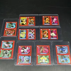 9x Sticker Gold Star Foil Pokedex Flash Editorial Pokemon Cards - Image 1