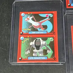 9x Sticker Gold Star Foil Pokedex Flash Editorial Pokemon Cards - Image 3
