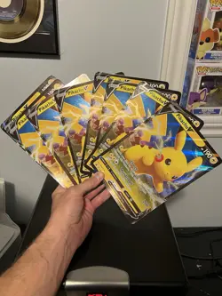 Pikachu V - SWSH061 - Pokemon Oversized Jumbo Promo Ultra Rare Card NM Lot Of 7! - Image 1