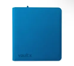 Vault X Neon Blue Exo Tec Zip Binder 12 Pocket Side Loading 480 Cards - Image 4