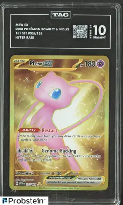 2023 Pokemon S & V Card 151 Set #205/165 Mew Ex TAG 10 GEM MINT - Image 1