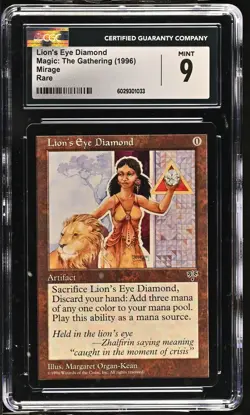 Lion's Eye Diamond MTG Mirage CGC 9 - Image 1
