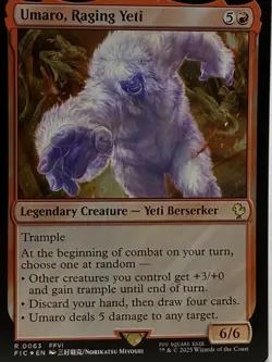 Umaro, Raging Yeti Surge Foil R Commander: FINAL FANTASY 63 NM - Image 1