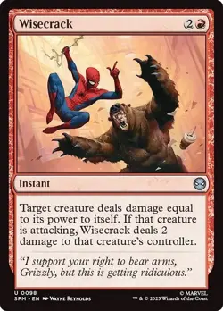 WISECRACK x4 mtg NM-M Marvel's Spider-Man 4 Unc - Image 1