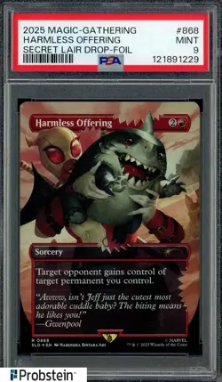 2025 Magic The Gathering Secret Lair Drop #868 Harmless Offering PSA 9 MINT - Image 1