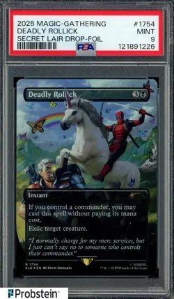 2025 Magic The Gathering Secret Lair Drop #1754 Deadly Rollick PSA 9 MINT - Image 1