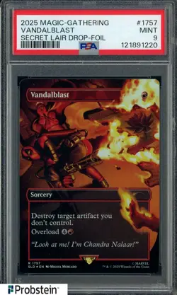 2025 Magic The Gathering Secret Lair Drop #1757 Vandalblast PSA 9 MINT - Image 1