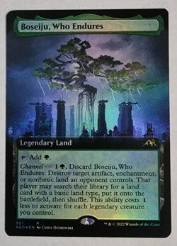 Boseiju, Who Endures (Extended Art) FOIL #501 - Kamigawa: Neon Dynasty (MTG) - Image 1