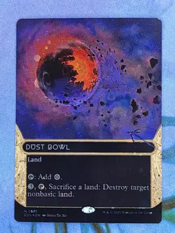 1x GALAXY FOIL EXTENDED ART Dust Bowl, NM, EOS, Magic: the Gathering, MtG - Image 1