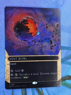 1x GALAXY FOIL EXTENDED ART Dust Bowl, NM, EOS, Magic: the Gathering, MtG - Image 3