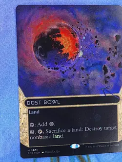 1x GALAXY FOIL EXTENDED ART Dust Bowl, NM, EOS, Magic: the Gathering, MtG - Image 5