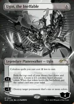 MTG Ugin, the Ineffable - Foil - Borderless, NM-Mint, English Secret Lair Drop S - Image 1