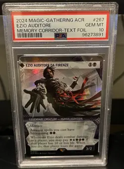 2024 MTG ACR Ezio Auditore Da Firenze #267 Textured Foil PSA 10 - Image 1