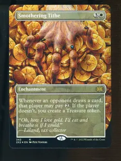 MTG - Smothering Tithe - Borderless Foil - Double Masters 2x2 NM - Image 1