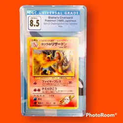Blaine's Charizard Japanese Gym Set Holo Pokemon Card CGC 8.5 NM-Mint - Image 1