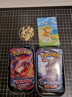 Pokemon TCG: Sinnoh Stars Mini Tin Display - 10 Tins (Sealed) - Fusion Strike X2 - Image 5