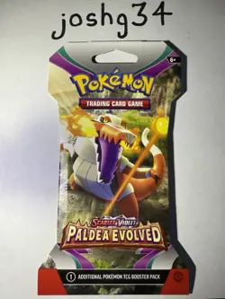 1x POKEMON SV PALDEA EVOLVED BOOSTER PACK SEALED AND UNWEIGHED - Image 1