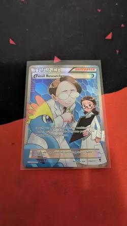 Pokemon TCG Fossil Researcher 110/111 XY Furious Fists Full Art Ultra Rare LP - Image 1