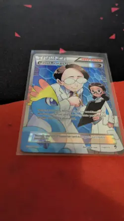 Pokemon TCG Fossil Researcher 110/111 XY Furious Fists Full Art Ultra Rare LP - Image 3