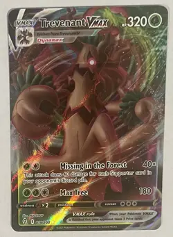 Pokemon TCG Trevenant VMAX Evolving Skies 014/203 Holo Ultra Rare Near Mint - Image 1