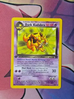 Pokemon Team Rocket 1st Edition Dark Kadabra 39/82 - Image 1