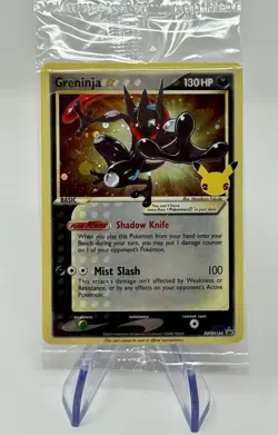 2021 Pokemon Celebrations Greninja Gold Star Promo Sealed SWSH144 - Image 1