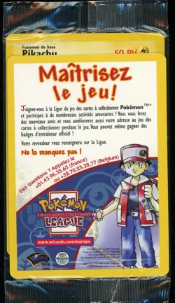 Carte Pokemon Pikachu scellee 4 Promo Wizards Black Star Francais - Image 1