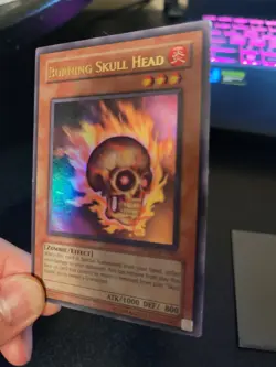 YUGIOH Burning Skull Head [WB01-EN003] Super Rare Lightly Played - Image 2