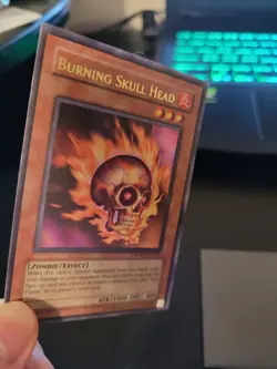 YUGIOH Burning Skull Head [WB01-EN003] Super Rare Lightly Played - Image 3