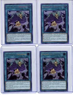 (4) Lot Yu Gi Oh! Lullaby of Obedience Secret Rare #LCKC-EN042 - Image 1