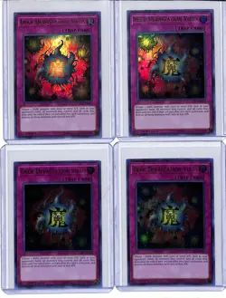 (4) Lot Yu Gi Oh! Deck Devastation Virus 1st Edition Ultra Rare #LCKC-EN047 - Image 1