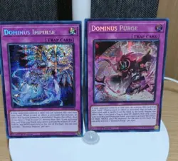 Yu-Gi-Oh! Dominus Impulse & Dominus Purge 1st Edidtion NM Prismatic Secret Rare - Image 1