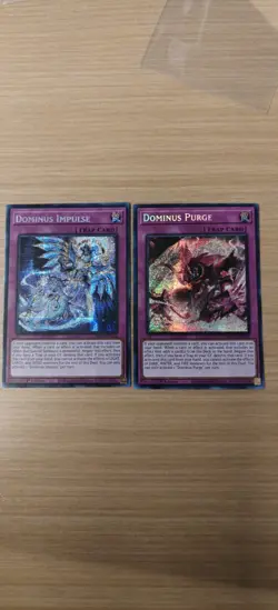 Yu-Gi-Oh! Dominus Impulse & Dominus Purge 1st Edidtion NM Prismatic Secret Rare - Image 3