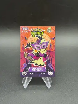Pokemon Mimikyu Costume Holo Collectoons Halloween Card 5 Peru US Seller - Image 1
