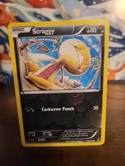 Scraggy 66/111 Furious Fists Common Reverse Holo Pokemon Card - Image 1