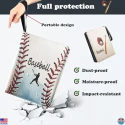 Baseball Card Binder - 900 Pocket Trading Card Holder Album, Dustproof Storage - Image 2