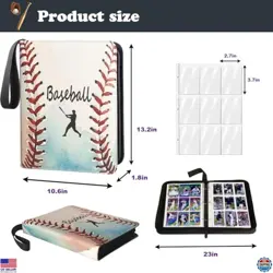 Baseball Card Binder - 900 Pocket Trading Card Holder Album, Dustproof Storage - Image 5