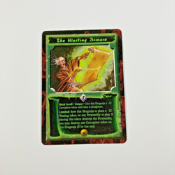 The Wasting Disease Black Scroll L5R Legend of the Five Rings LOFR Card 1996 - Image 1