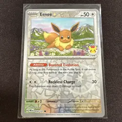 Pokemon Day 2025 Prismatic Evolutions Eevee Cosmos Promo TCG Card 074/131 - Image 1