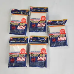 5 Sets KMC Clear Card Barrier Hyper Mat Mini Sleeves 300pcs 577 Tournament Spec - Image 1