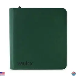 Vault X 12 XL Green Pocket Trading Card Zip Binder - Holds 624 Cards, 26 Pages - Image 2
