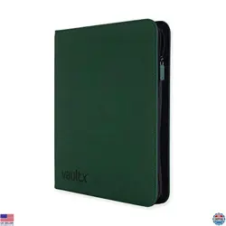 Vault X 12 XL Green Pocket Trading Card Zip Binder - Holds 624 Cards, 26 Pages - Image 5