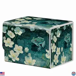 Magnetic MTG Demon Deck Box - Green Frog Design - Durable Magic Card Storage - Image 1