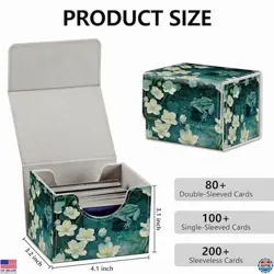 Magnetic MTG Demon Deck Box - Green Frog Design - Durable Magic Card Storage - Image 2