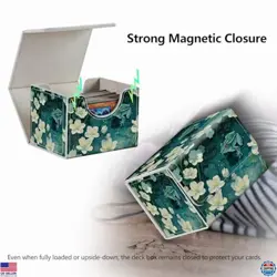 Magnetic MTG Demon Deck Box - Green Frog Design - Durable Magic Card Storage - Image 4