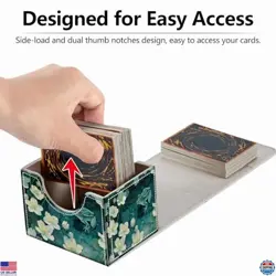 Magnetic MTG Demon Deck Box - Green Frog Design - Durable Magic Card Storage - Image 5