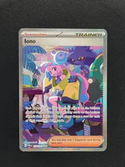 Iono 237/091 PAF Paldean Fates Special Illustration Rare Pokemon TCG Card NM - Image 1