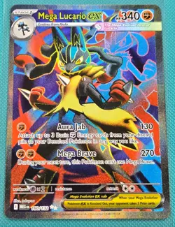 Mega Lucario EX 160/132 Ultra Rare - Mega Evolution Pokemon Card - Image 1